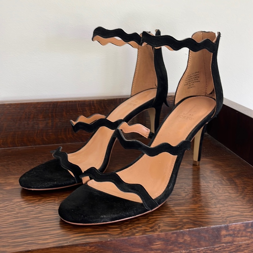 JCrew heels 10 black